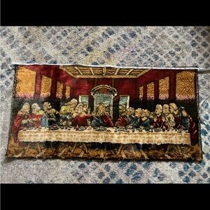 Vintage Tapestry of The Last Supper